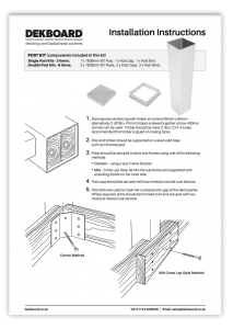 DekBoard Installation Sheet - Single & Double Post Kits thumbnail