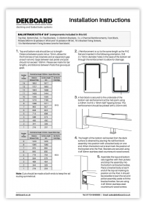 DekBoard Installation Sheet - Single & Double Post Kits thumbnail